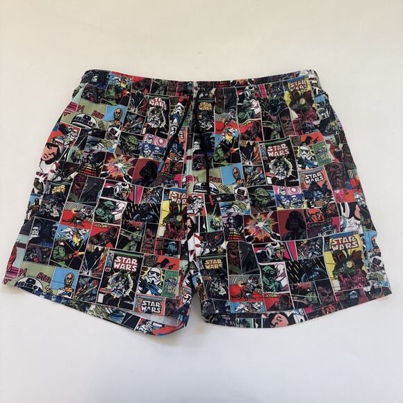 RSVLTS Star Wars Swim Trunks Mens 2XL Comic Strip Darth Yoda Hybrid Shorts - Picture 1 of 12